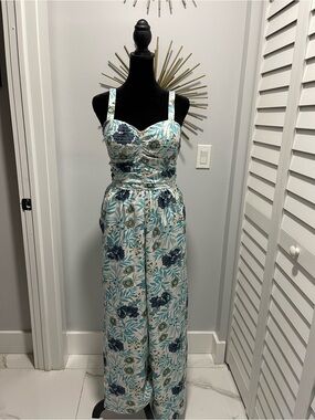 Floral summer styled pant romper